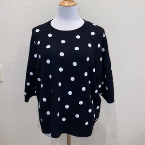 Victor Glemaud x Target Black Polka Dot Crewneck Pullover Sweater 1X